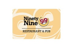 Ninety Nine Restaurant & Pub Gift Card USD