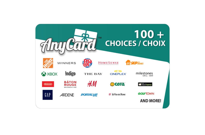 Carte - cadeau AnyCard Célébration - CISSSMO - Accolad