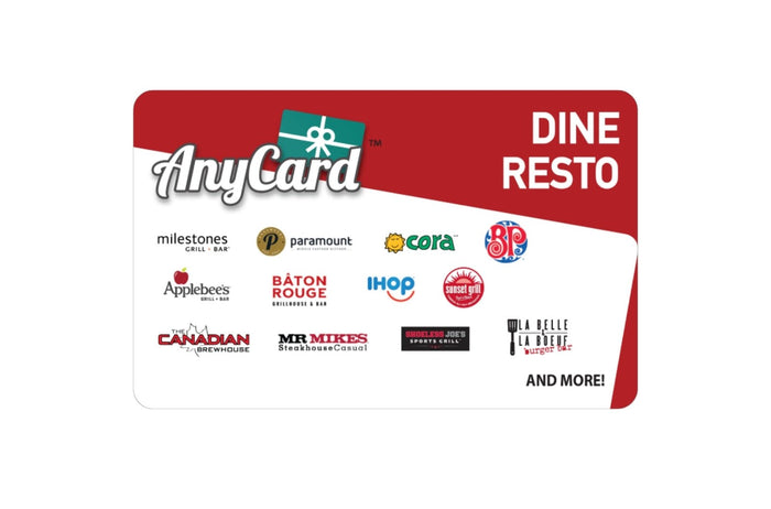 Carte - cadeau AnyCard Resto - CISSSMO - Accolad