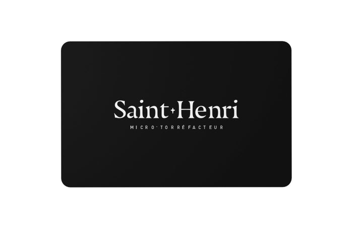 Carte - cadeau Café Saint - Henri - Accolad