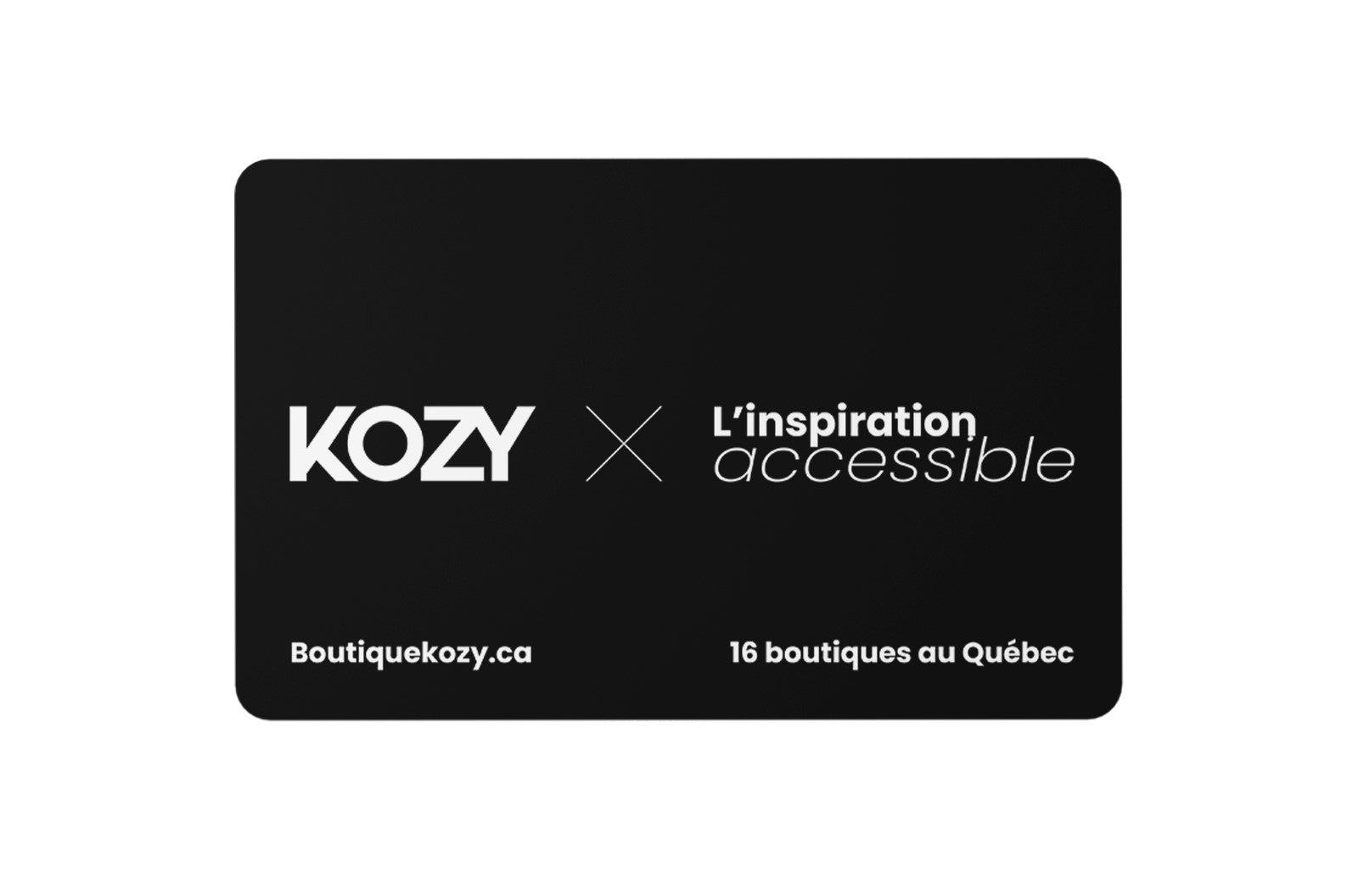 Carte - cadeau Kozy - Accolad